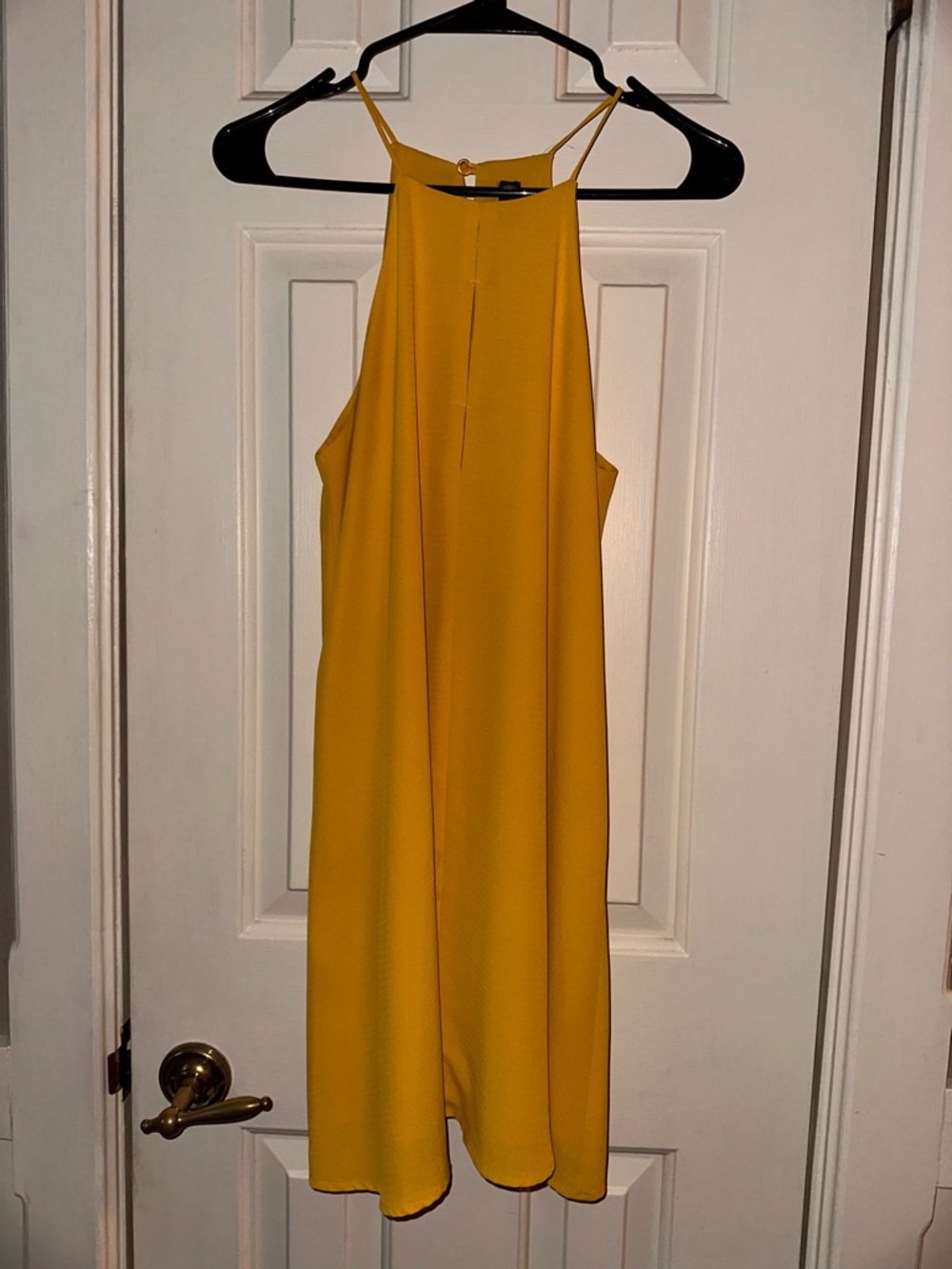Design Lab Lord & Taylor Yellow Mini Dress